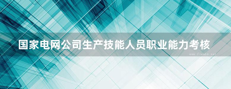 国家电网公司生产技能人员职业能力考核题库 农网配电 一级